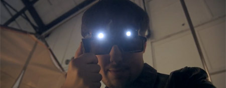 Head-Mounted Projector of CastAR prototype. Images (C) TheVerge